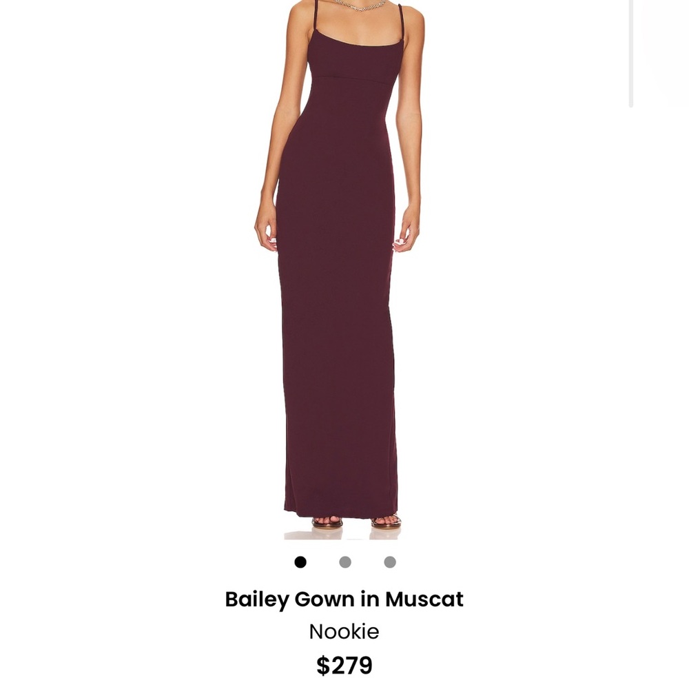 Nookie Wine Maxi Dress